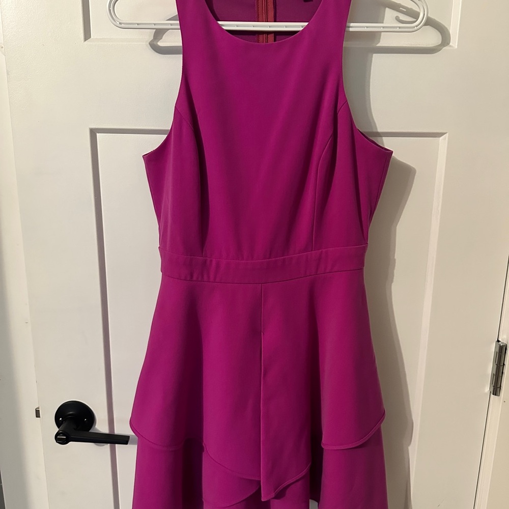 Adelyn Rae Fuchsia Sleeveless Dress Small